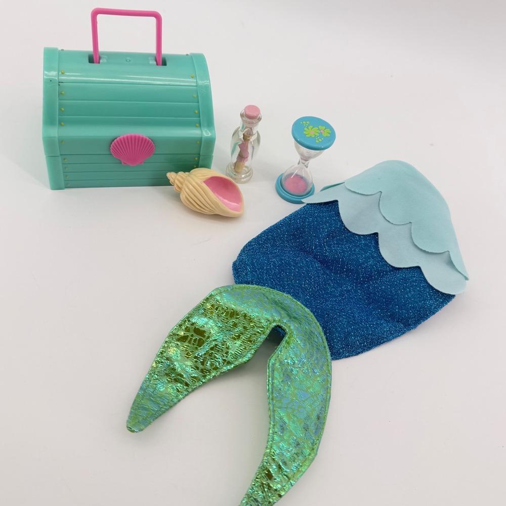American Girl WellieWishers Ocean Treasure Set Kids Blue Mermaid Accessories